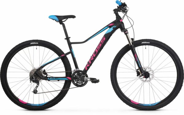 Bicicleta Kross Lea 8.0 27 DXS black-pink-blue-mate 2020