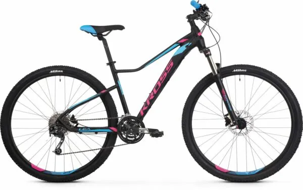 Bicicleta Kross Lea 8.0 27 DXS black-pink-blue-mate 2020
