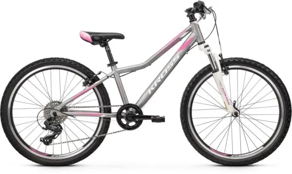 Bicicleta Kross Lea JR 2.0 24 silver-pink-white-mate 2020
