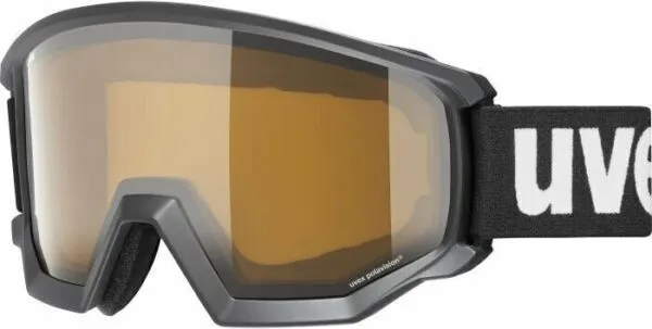 Ochelari schi Uvex athletic P black mat-polavision brown-clear S1