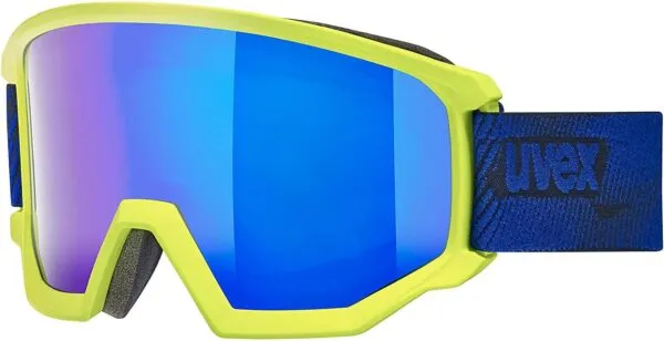Ochelari schi Uvex athletic FM lime mat-mirror blue-blue S3
