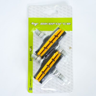 Saboti frana cu filet 12T3G2 - 70 mm negru/galben, 2 perechi