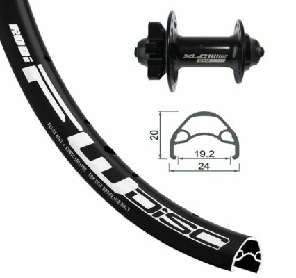 FW 24x1.9 XLC 6-bolt..bl QR 32 h. Rodi FW disc bl, Niro sp.(bl)