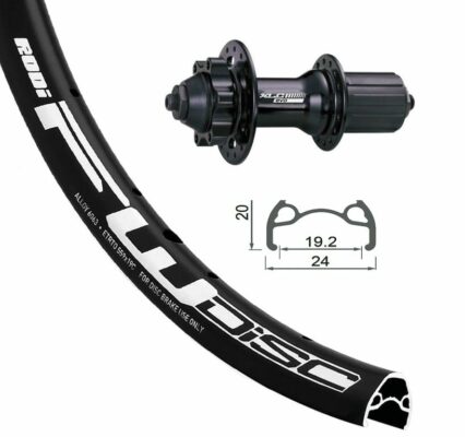 RW 24x1.9 XLC 6-bolt..bl QR 32 h. Rodi FW disc bl, Niro sp.(bl)