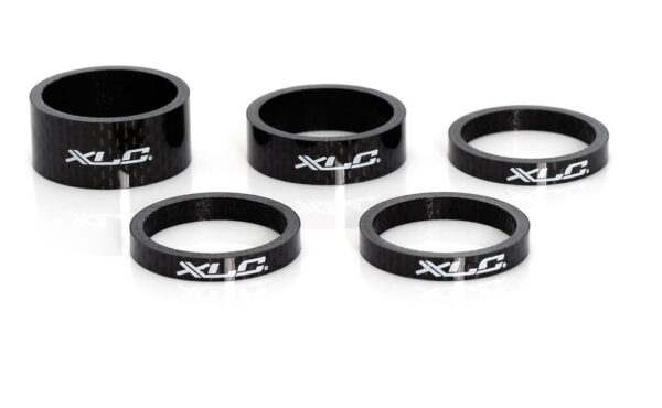 Set distantier XLC A-Head 3x5 1x10 1x15 1 1/8 carbon