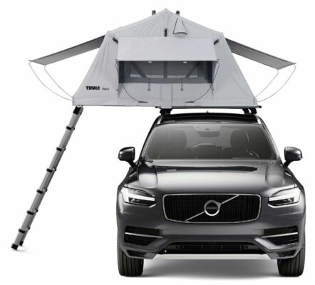 Cort Thule Tepui Kukenam 3 persoane cu prindere pe acoperis gri (Haze Gray) - imagine 3