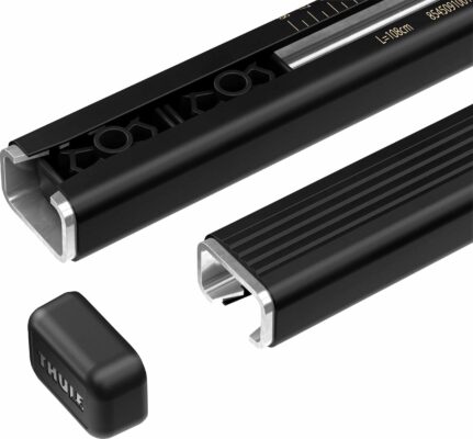 Thule Bara Evo 135 cm negru (2 bucati pe set) otel