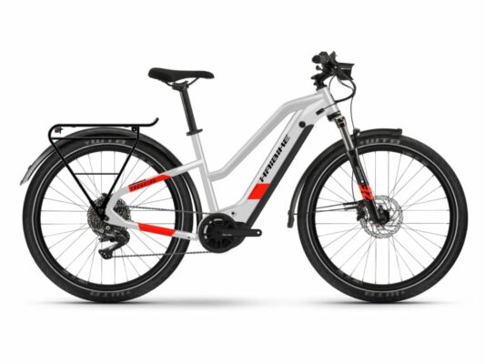 e-bike Haibike Trekking 7 Low i630Wh YSTM cool grey/red mate XL