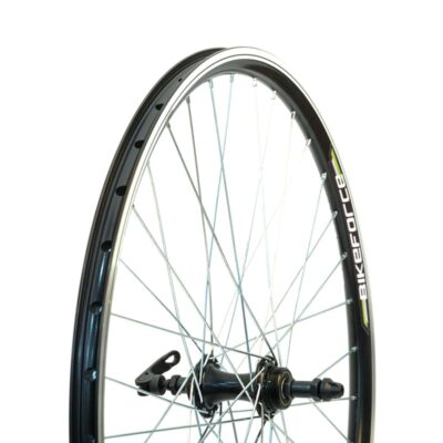 Roata spate 26x1.75, janta Dubla V brake 36H, butuc aluminiu filet QR pe rulmenti