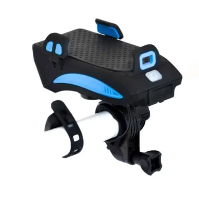 Lampa fata Bikeforce 400 LUM, 4000mAh cu suport telefon si horn 130 db - imagine 3