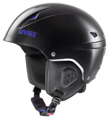 Casca schi UVEX eco black mat blue 58-62 cm
