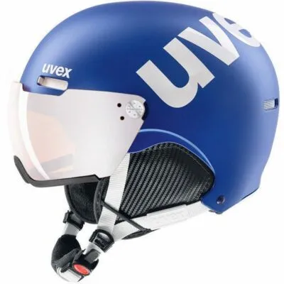 Casca schi UVEX 500 visor cobalt-white mat 55-59 cm