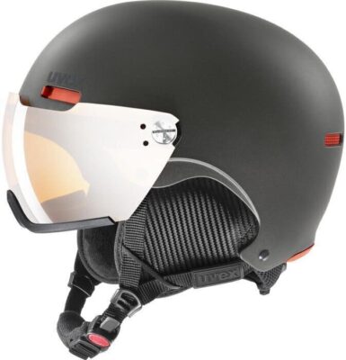 Casca schi UVEX 500 visor dark slate orange mat 55-59 cm