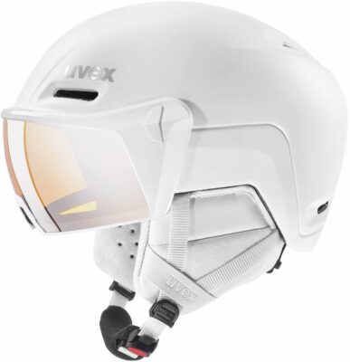 Casca schi UVEX 700 visor white mat 55-59 cm