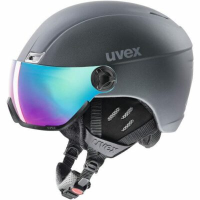 Casca schi UVEX 400 visor style titanium mat 53-58 cm
