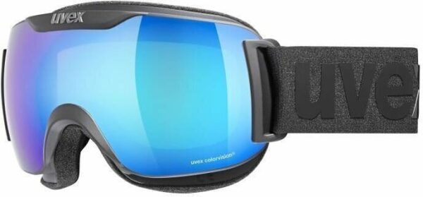 Ochelari schi UVEX downhill 2000 S CV black mat-mirror blue-CV green S2