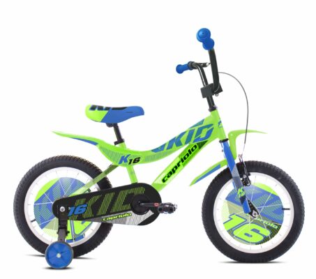 Bicicleta Capriolo Kid green-light blue 16
