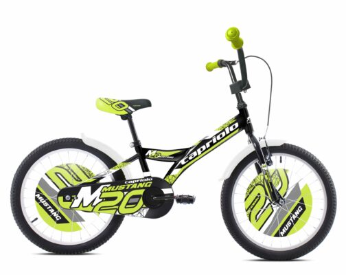 Bicicleta Capriolo Mustang black-lime 20
