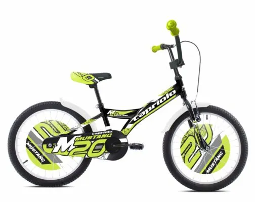 Bicicleta Capriolo Mustang black-lime 20