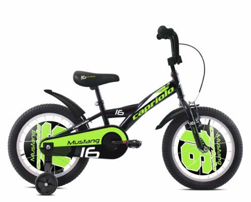 Bicicleta Capriolo Mustang black-green 16
