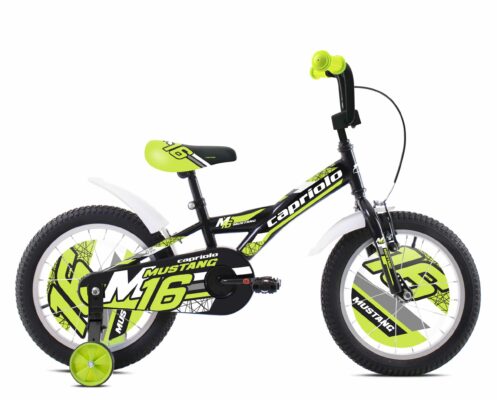 Bicicleta Capriolo Mustang black-lime 16