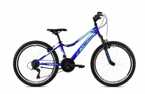 Bicicleta Capriolo 24 Diavolo DX FS blue turcoaz 13
