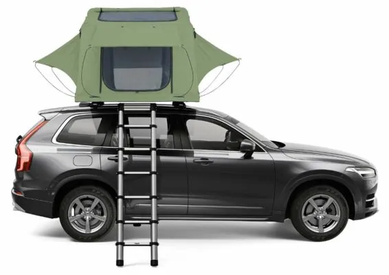 Cort Thule Tepui Kukenam 3 persoane cu prindere pe acoperis verde (Olive Green) - imagine 2