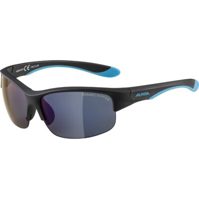 Ochelari FLEXXY YOUTH HR black mat-blue blue mirror Cat. 3