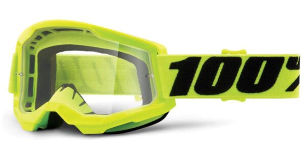 Ochelari 100Percent Strata Gen2 Google antifog clear lens Fluo Yellow