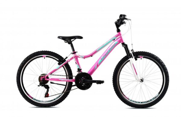 Bicicleta Capriolo 24 Diavolo DX FS pink-turquise 13
