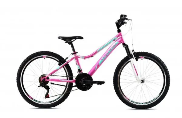Bicicleta Capriolo 24 Diavolo DX FS pink-turquise 13
