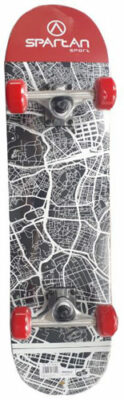 Skateboard Utop Board Skull City Spartan