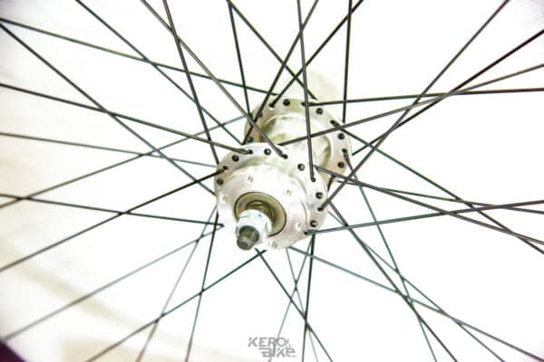 Roata fata 27.5x1.75 janta D-Disc  36H butuc aluminiu, ax cu piulita - imagine 2