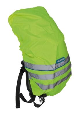 Husa reflectorizanta pentru rucsac copii neonyellow