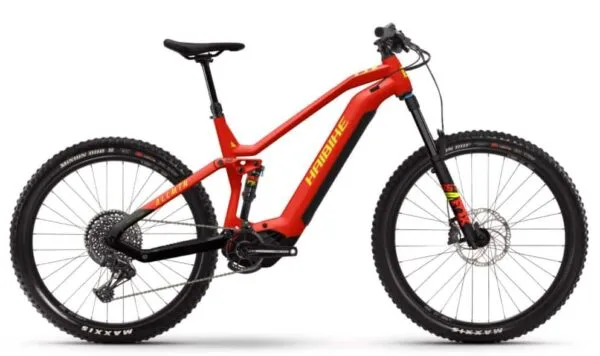 e-bike Haibike AllMtn 7 i720Wh 12-G GX Eagle 2023 matte red black neon M
