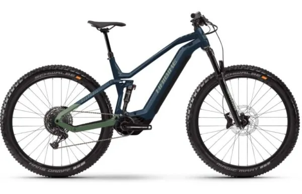 e-bike Haibike AllTrail 9 29 i720Wh 12-G XT 2023 XL glossy metal blue olive