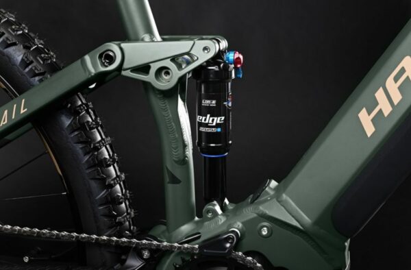 e-bike Haibike AllTrail 4 29 i630Wh 11-G Deore 2023 matte green metal gold black M - imagine 5