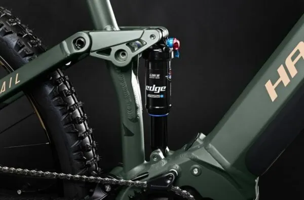e-bike Haibike AllTrail 4 29 i630Wh 11-G Deore 2023 matte green metal gold black M - imagine 5