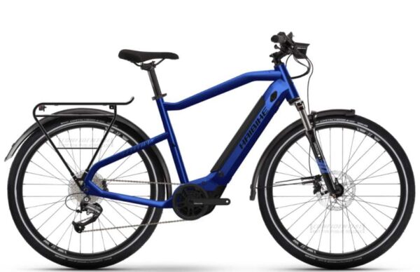e-bike Haibike Trekking 4 High i500Wh 9-G Altus glossy matte blue black S