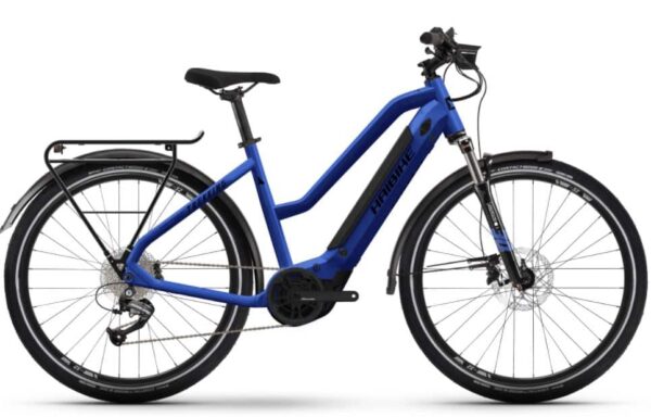 e-bike Haibike Trekking 4 Mid i500Wh 9G Altus glossy matte blue black L