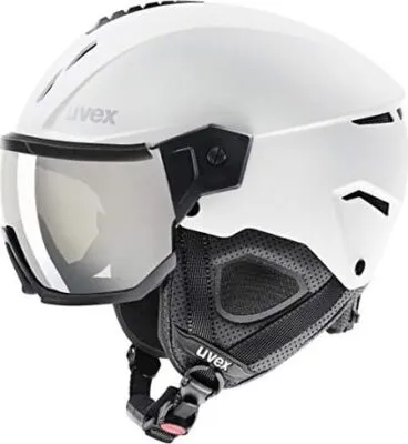Casca schi Uvex Instinct visor white-black mat 56-58 cm