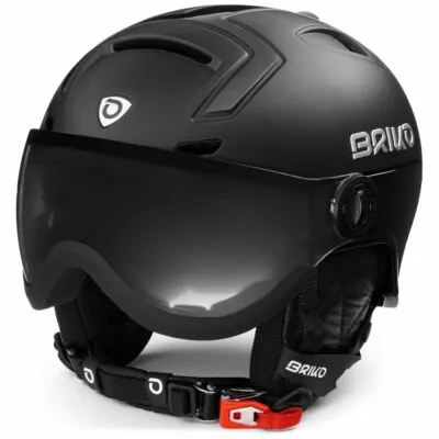 Casca schi BRIKO Strombli Visor Photo shiny black M/L