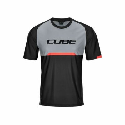 Tricou Cube EDGE Round Neck Jersey S/S black'n'grey L