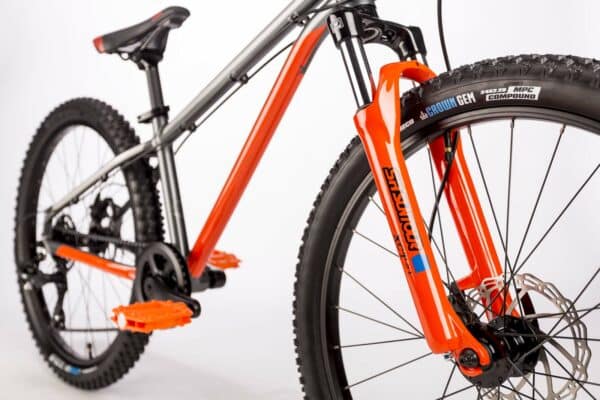 Bicicleta Drag Badger Fun 24 gri portocaliu - imagine 8