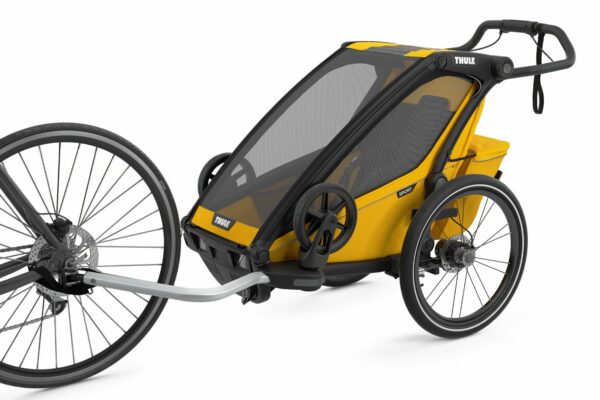 Carucior Thule Chariot Sport 1 scaun negru galben - imagine 2