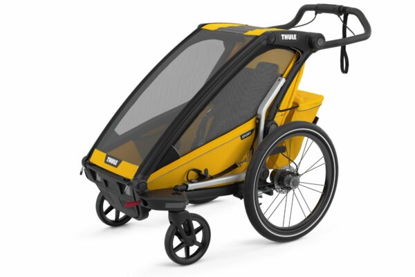 Carucior Thule Chariot Sport 1 scaun negru galben - imagine 3