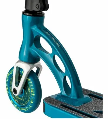 Stuntscooter Madd MGP Origin Pro Faded petrol galben roti 110mm - imagine 4