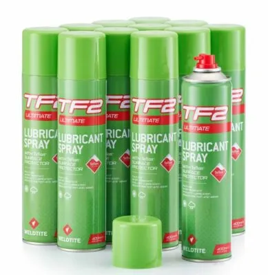 Lubrifiant cu teflon TF2 Spray 400ml Weldtite - imagine 2