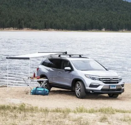 Copertina Thule Outland Awning roll-top 1.90 x 2.50 m antracit - imagine 5