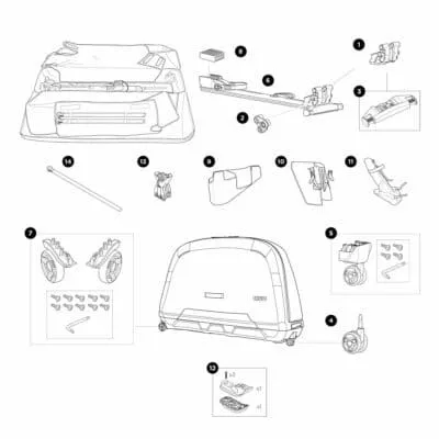 Thule RoundTrip road bike travel case - imagine 14